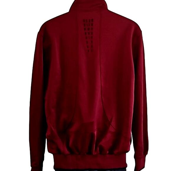 TBY Sports Men's Burgundy Full Zip Track Jacket Size Small NWT Athletic Zip-Up - Picture 6 of 6